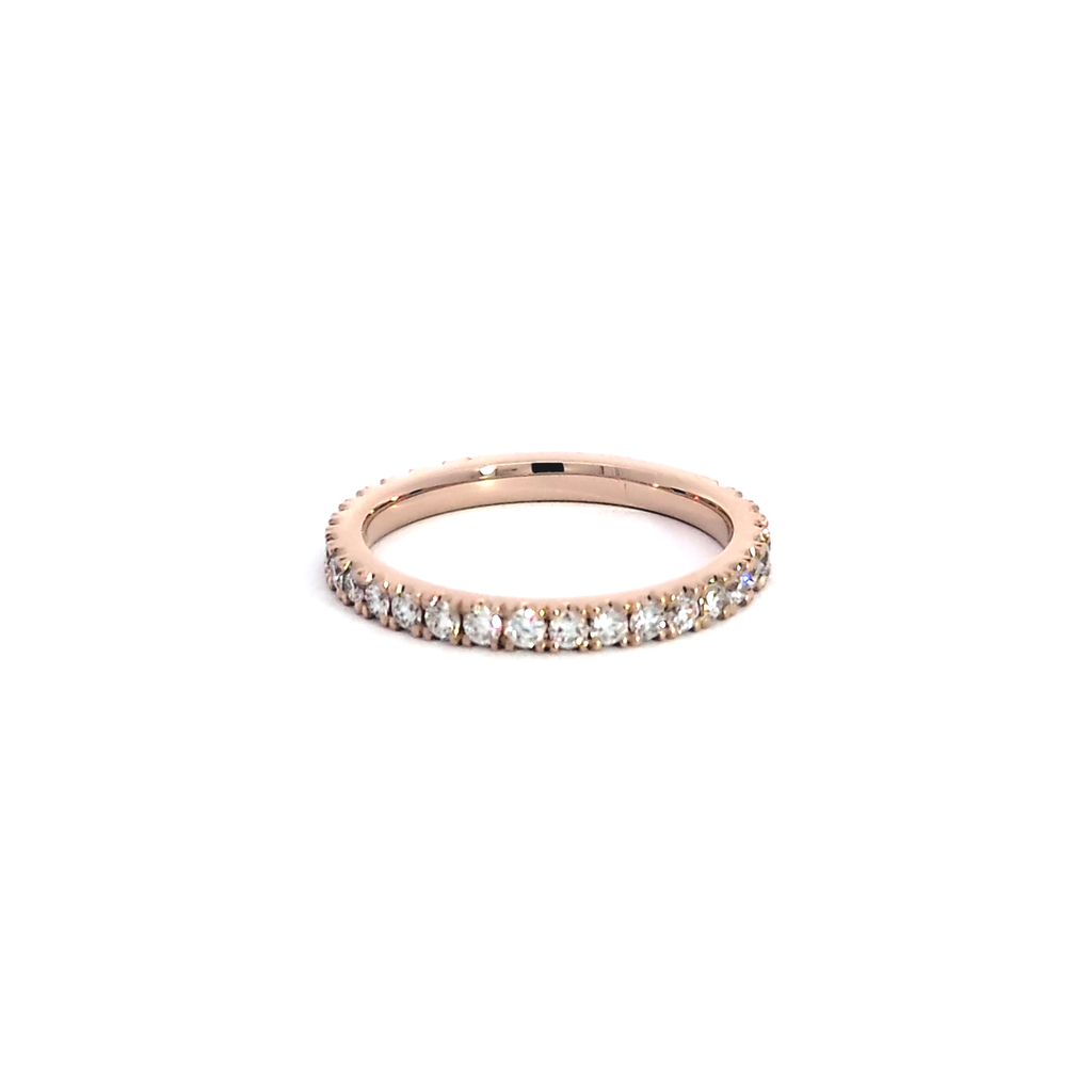 Elegant Rose Gold Diamond Ring
