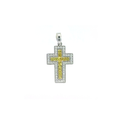 Elegant Cross Pendant with Gemstones