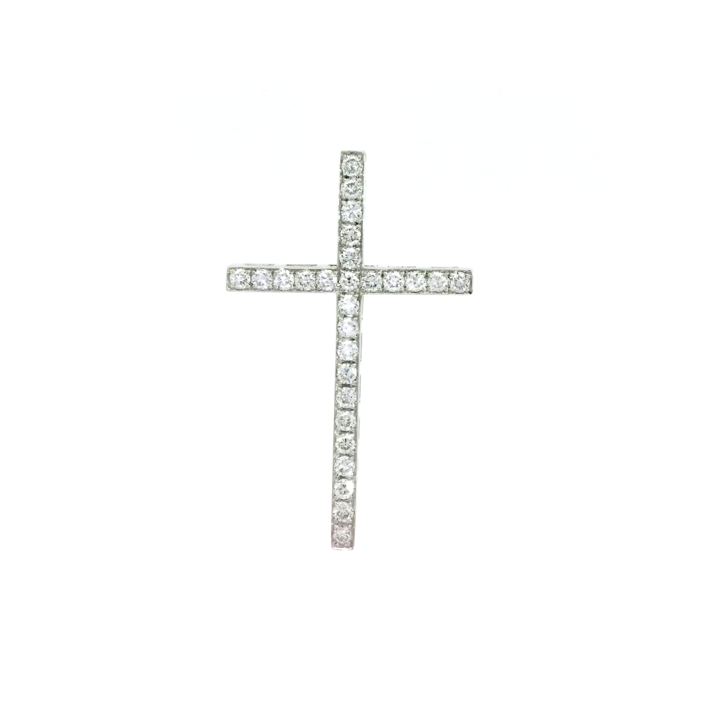 Elegant Diamond Cross Pendant (L)
