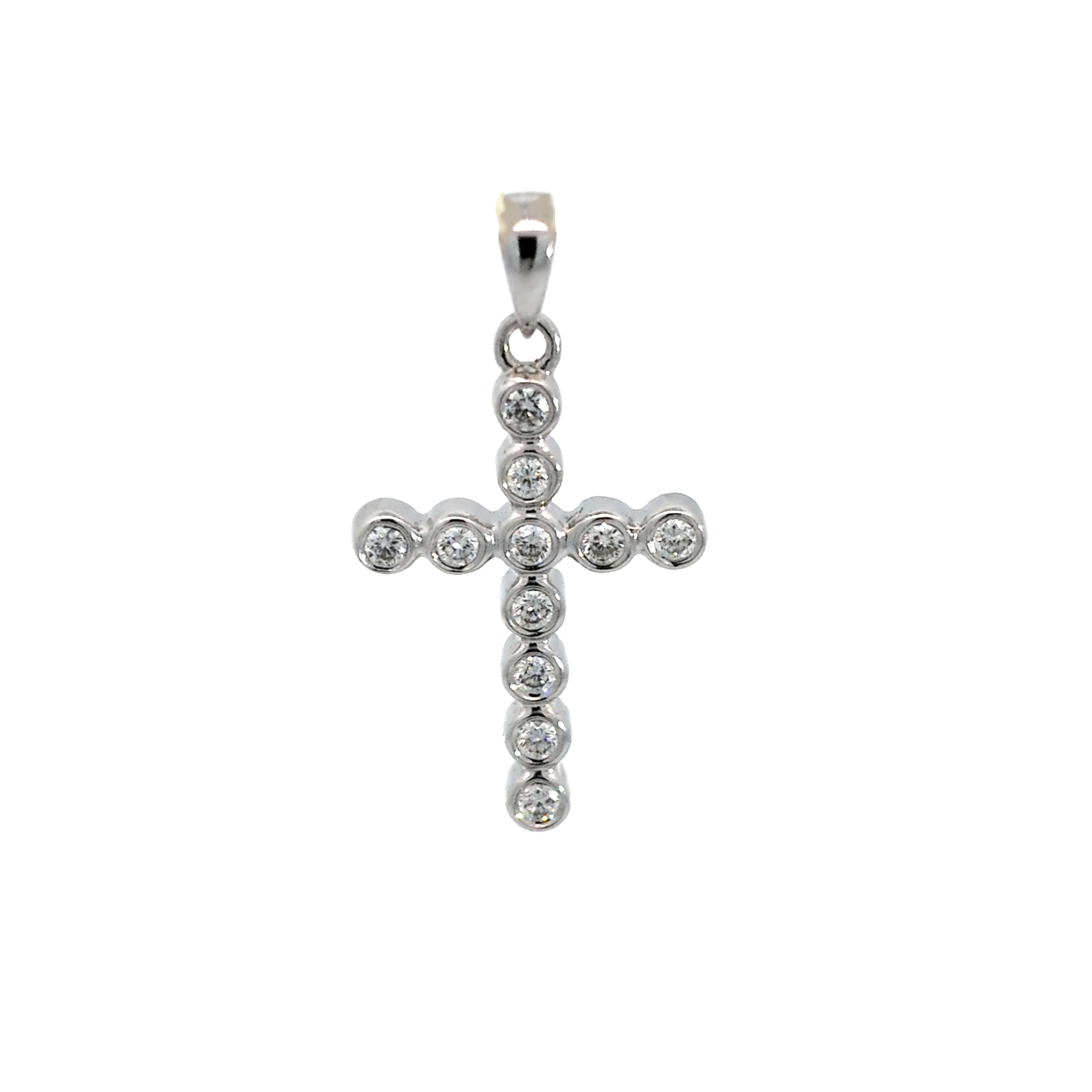 Elegant Diamond Cross Pendant