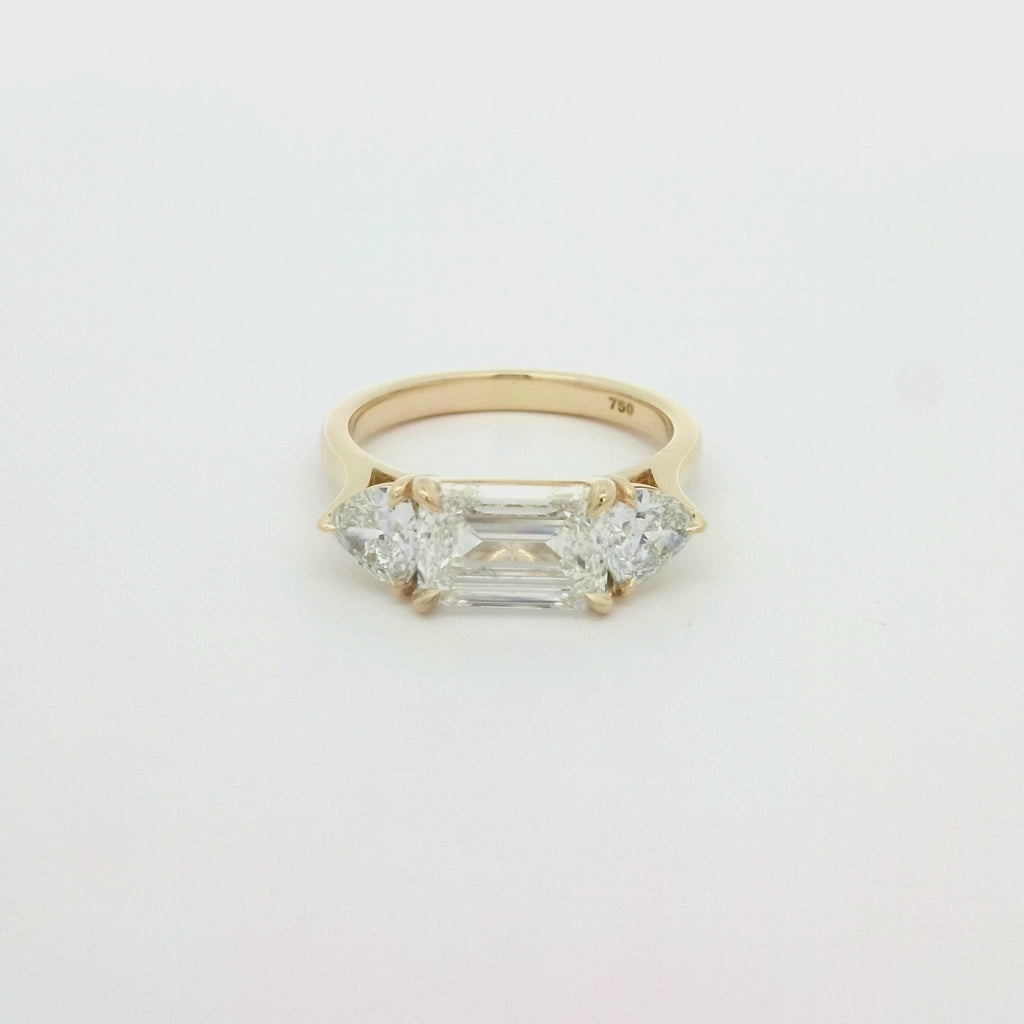 Elegant Three-Stone Diamond Ring