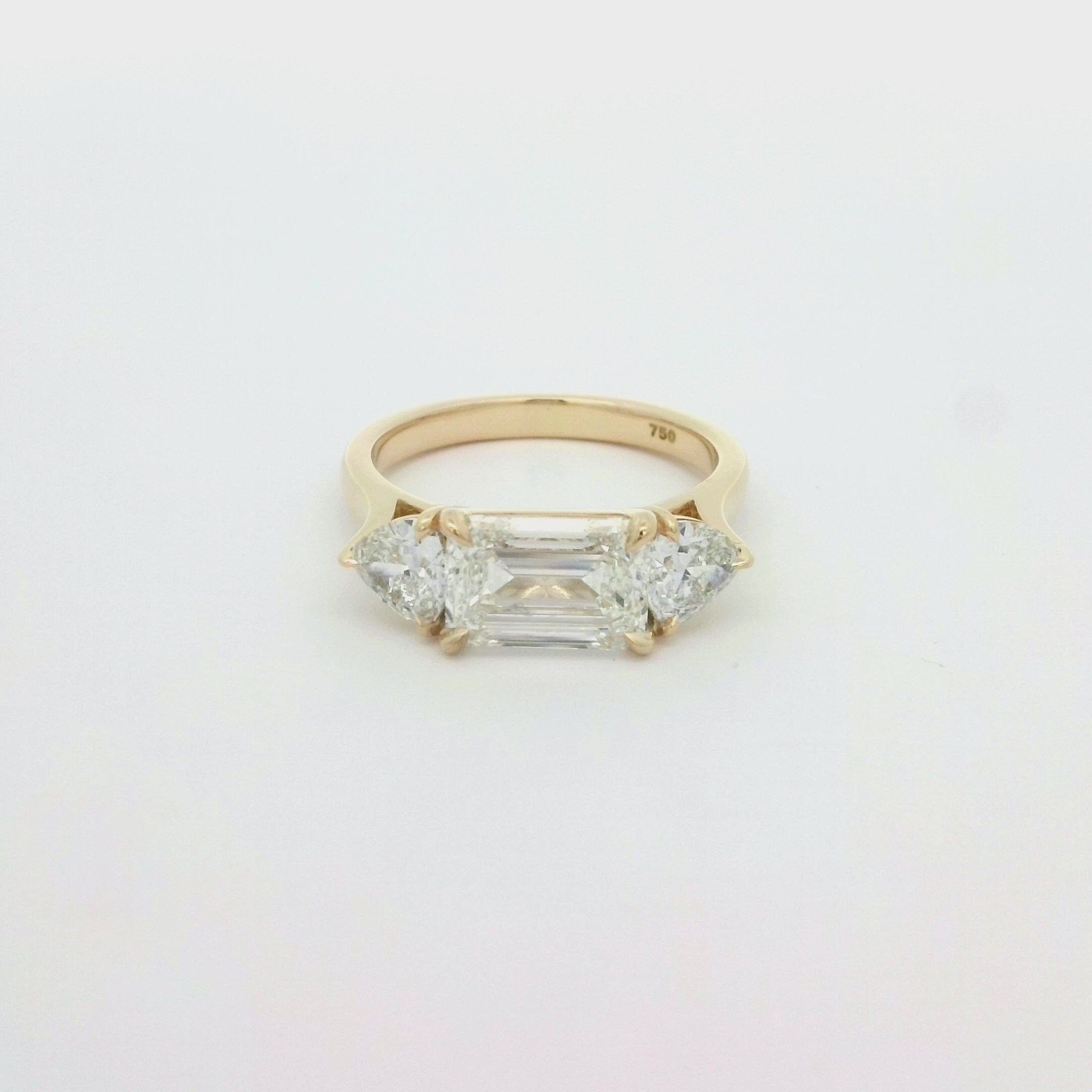Elegant Three-Stone Diamond Ring